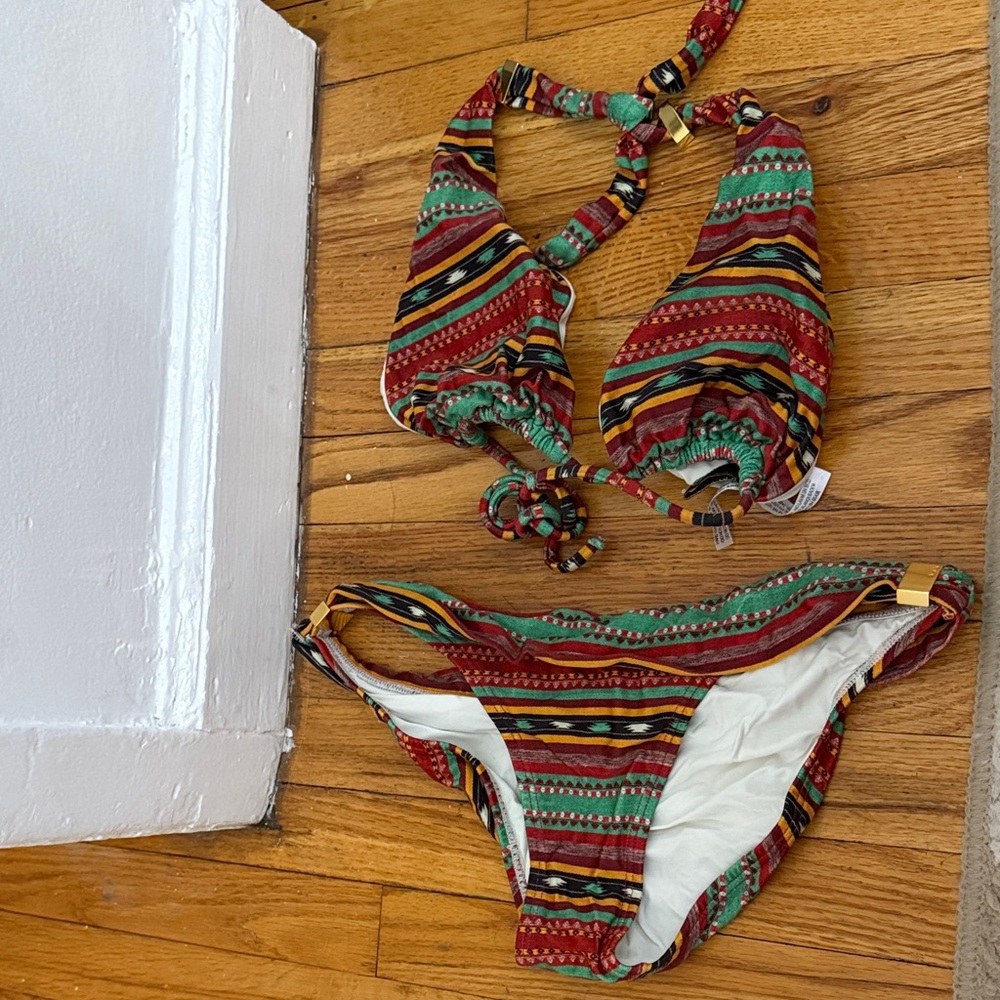 Vix Striped Bikini Set